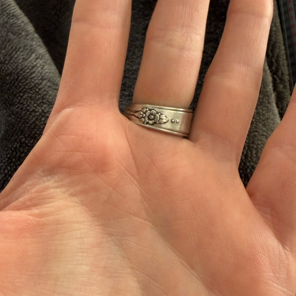 Silver Spoon Ring - Picture 2 of 4